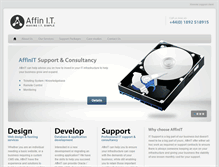 Tablet Screenshot of affinit.co.uk